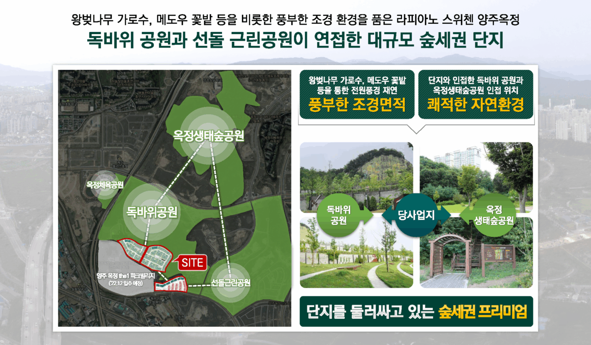 라피아노 스위첸 양주옥정 입지 주변
